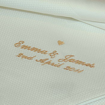 Personalised Wedding Napkins By The Alphabet Gift Shop ...