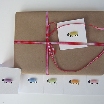 12 Woolly Sheep Gift Tags, 7 of 9
