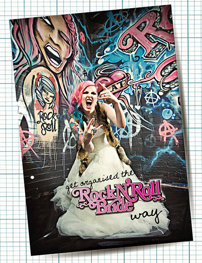 Rock N' Roll Bride Wedding Planning Notebook, 1 of 3