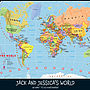 Personalised Child's World Map, thumbnail 5 of 9