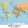 Personalised Child's World Map, thumbnail 6 of 9