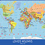 Personalised Child's World Map, thumbnail 7 of 9