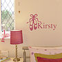 Ballet Shoes Personalised Wall Stickers, thumbnail 2 of 5
