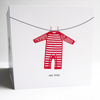 Personalised New Baby: Sleepsuit Card, 3 of 7