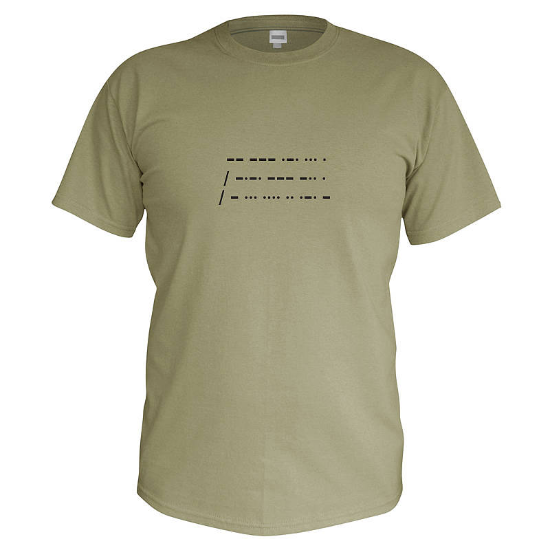 Personalised Men's Morse Code T Shirt By Primitive State ...