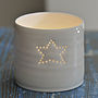 Porcelain Single Star Tea Light, thumbnail 1 of 2