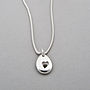 Pebble Star, Heart, Flower Or Kiss Silver Necklace, thumbnail 2 of 5