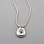 Pebble Star, Heart, Flower Or Kiss Silver Necklace, thumbnail 3 of 5