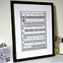 Personalised Family 10 Commandments Print, thumbnail 1 of 8