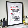 Personalised Family 10 Commandments Print, thumbnail 2 of 8