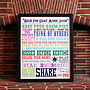Personalised Family House Rules Print, thumbnail 2 of 12
