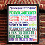 Personalised Family House Rules Print, thumbnail 4 of 12