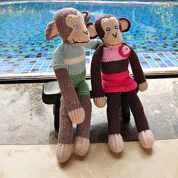 Hand Knitted Monkey Soft Toy, 4 of 4