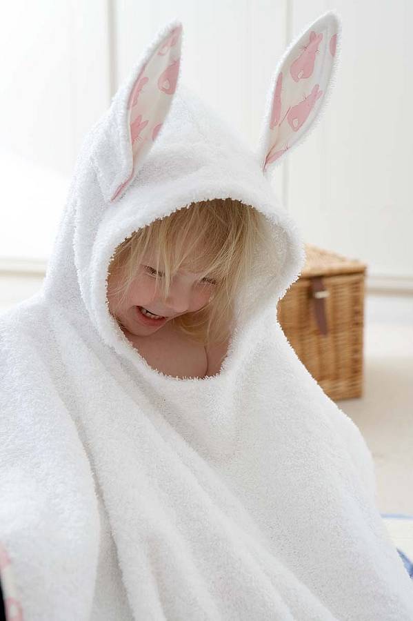 Rabbit Ears Hooded Towel By The Nursery Window