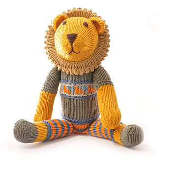 Hand Knitted Lion Soft Toy, 2 of 4