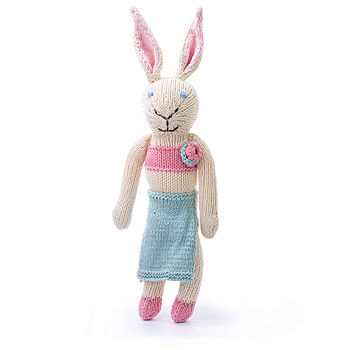 Hand Knitted Soft Toy Rabbit, 5 of 5