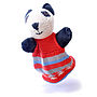 Hand Knitted Organic Cotton Panda Puppet, thumbnail 1 of 1