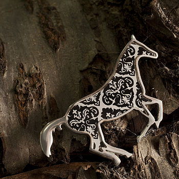 Damask Horse Brooch, 7 of 12