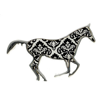 Damask Horse Brooch, 9 of 12