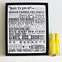 'Rules To Live By' Inspirational Print, thumbnail 1 of 11
