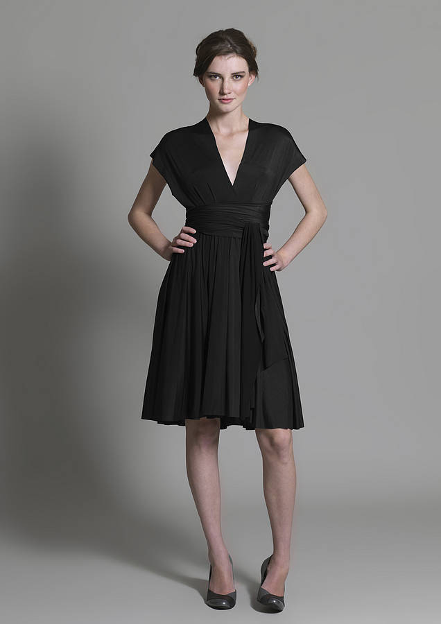 multiway knee length dress by in one clothing | notonthehighstreet.com