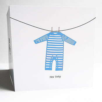 Personalised New Baby: Sleepsuit Card, 4 of 7