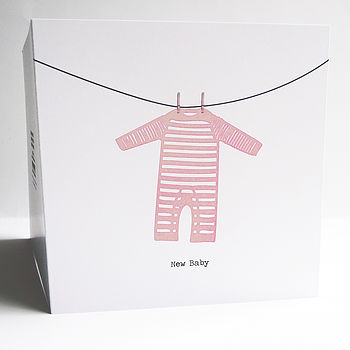 Personalised New Baby: Sleepsuit Card, 5 of 7