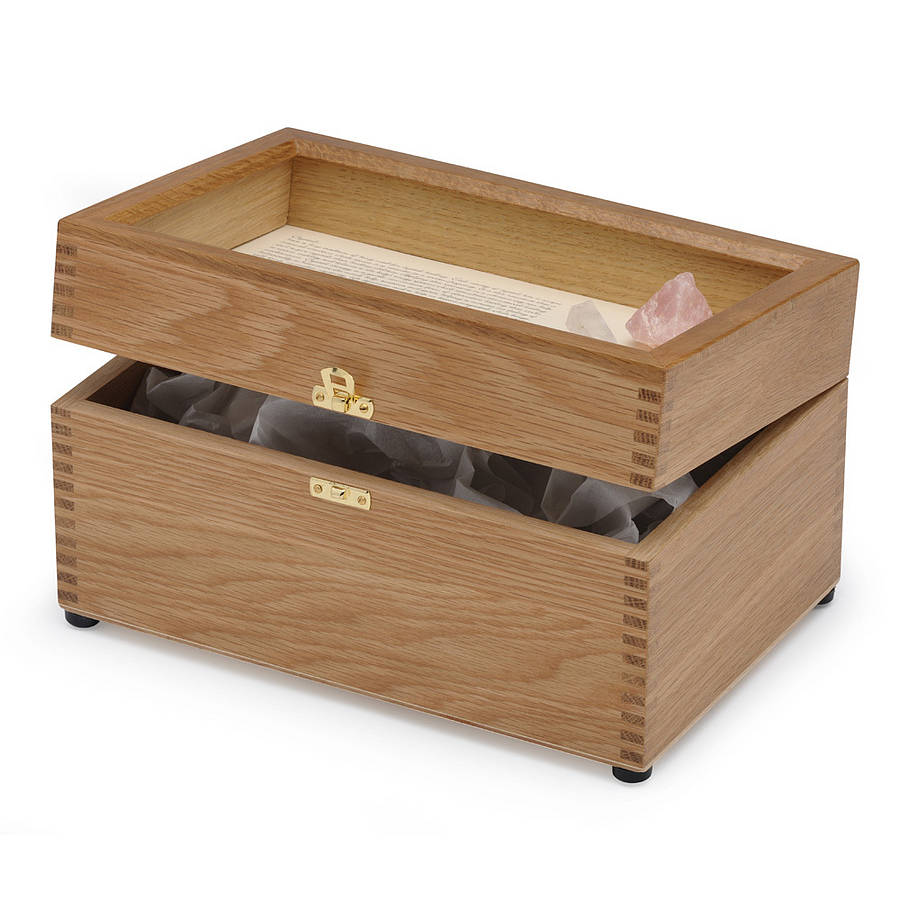 Crystal Oak Keepsake Box By Elizabeth Young Designs