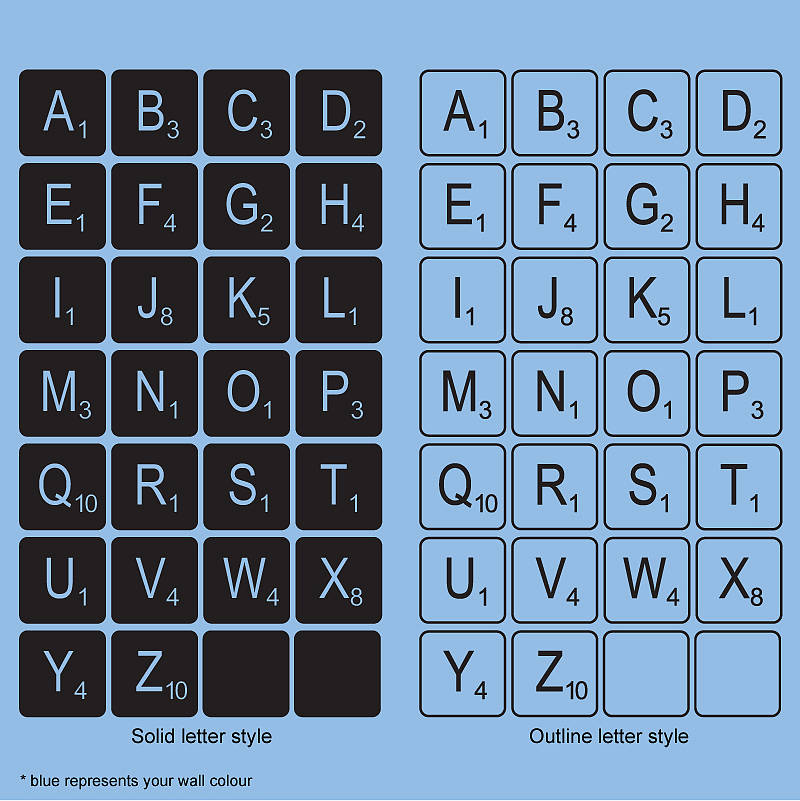 Lettres de scrabble - Quatro DesignQuatro Design