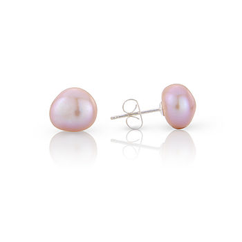 Medium Pearl Stud Earrings, 2 of 5