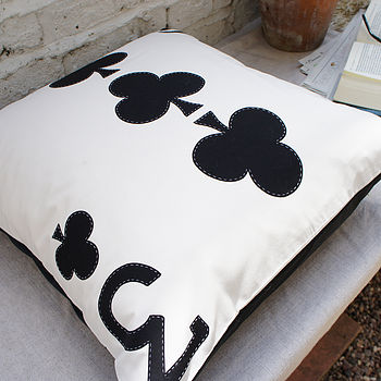 Applique Playing Card Cushion Cover, 7 of 11