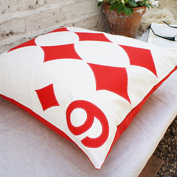Applique Playing Card Cushion Cover, 6 of 11