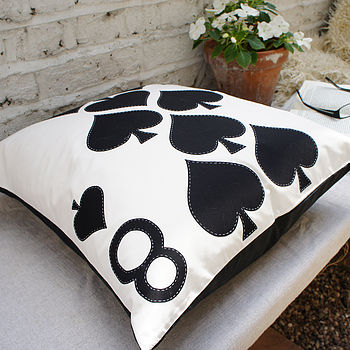 Applique Playing Card Cushion Cover, 5 of 11