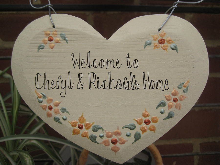 Personalised Welcome Heart, 1 of 6