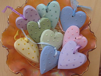 Valentine/Decorated Hearts On Ribbon, 2 of 11