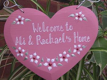 Personalised Welcome Heart, 2 of 6
