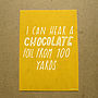 Set Of Four 'Chocolate' Postcards, thumbnail 2 of 4