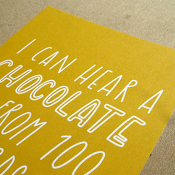 Set Of Four 'Chocolate' Postcards, 3 of 4