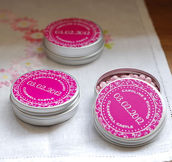 15 Personalised Favour Tins - Baroque Vine, 3 of 10