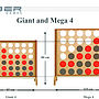 Giant And Mega Four In A Row Game, thumbnail 3 of 5