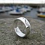 Personalised Silver Coastline Map Ring, thumbnail 6 of 8