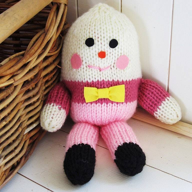 hand knitted soft toys