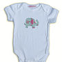 Girl's Personalised Applique Motif Baby Grow, thumbnail 3 of 9