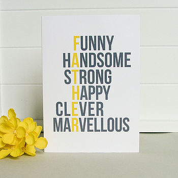 'Marvellous Dad' Father's Day Card, 3 of 3