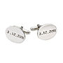 Personalised Oval Cufflinks, thumbnail 4 of 6