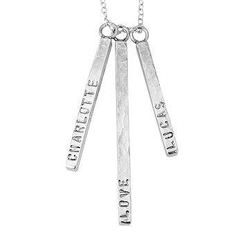 Personalised Silver Bar Necklace, 5 of 10