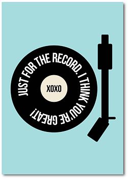 Personalised 'Just For The Record' Print, 3 of 3