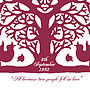 Personalised Songbird Tree Heart Print, thumbnail 5 of 7