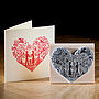 You And Me Heart Rubber Stamp, thumbnail 4 of 5