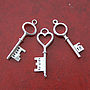 Personalised Sterling Silver Key Bracelet, thumbnail 4 of 9